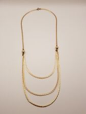 Damen Halskette Multilayer Layering Goldton Kugeln