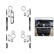 26 Stück Für BMW X5 E70 2008-2013 Carbonfaser Autotür Zierleisten Model B Neu