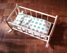 Antik holz puppenbett - holz, /