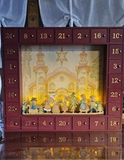 Hellum Adventskalender Holz mit LED Beleuchtung ohne Batterien