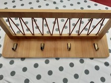 Hellerau  Hutablage Hakenleiste Flurgarderobe 60er Vintage