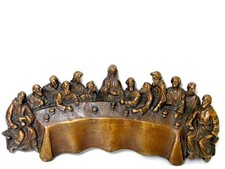 Alte Bronze Wand Relief Bild