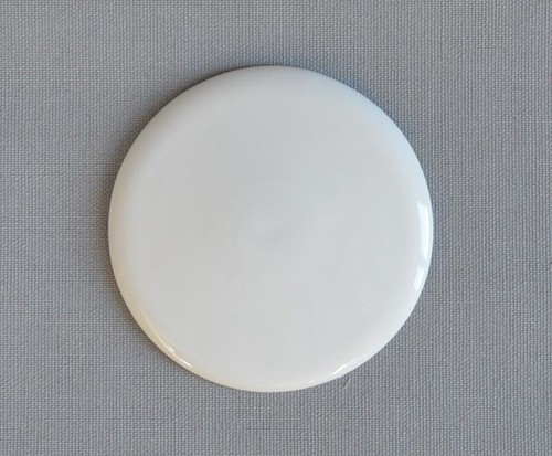 Schild rund 7cm weiß - ,