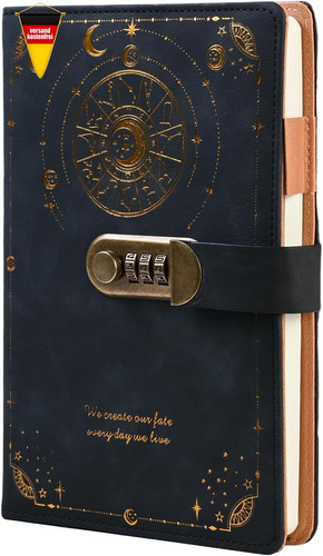 Vintage leder tagebuch mit - tagebuch,