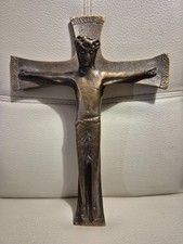 Altes Bronze Kreuz Jesus
