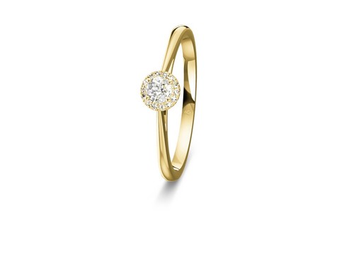 585 gold damenring - 585, diamanten