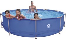 Pool Frame Stahlrahmen 366x76cm Poolfolie Schwimmbad Ersatzpool Gartenpool