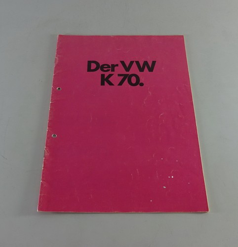 Prospekt broschüre vw k70 - prospekt, /