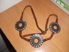 Ledergürtel Trachten braun