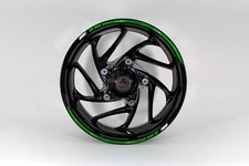 Felgenrandaufkleber Felgenstreifen universell passend für Kawasaki Bike (Nr. 3)