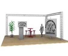 Mobiler messestand form - messestand, l