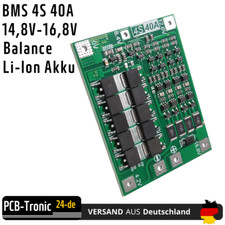 BMS 4S 40A Protection Platine Balance 16,8V LiFePo4 Li-ion 18650 Akku PCB Schutz