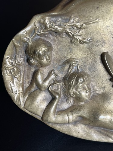 Jugendstil bronze relief - jugendstil,