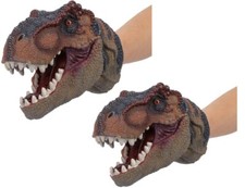 2 St Dinosaurier Handpuppe Tierkopf Set Spielzeug Kinder Dino-Party