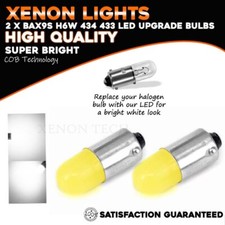 2 x BAX9S H6W 433 434 T4W LED