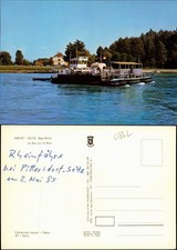 CPA Selz Elsaß Seltz Bas Rhin Le Bac sur le Rhin Rheinfähre 1985