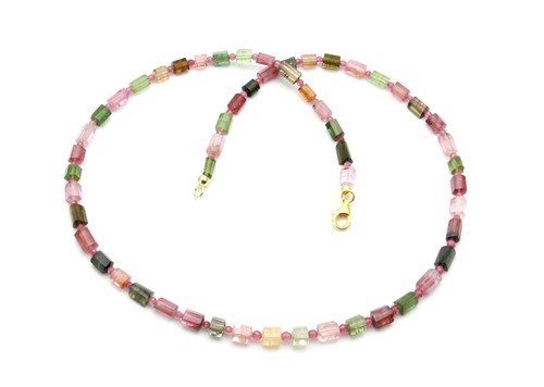 Turmalin kette kleine bunte - turmalin,