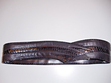 Damen - Luxus Gürtel Leder-  schwarz - Einsatz Snake - 75 cm  Breite 60 mm - Top