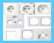 Gira E2 System 55 Abdeckrahmen reinweiß seidenmatt 021122 021222