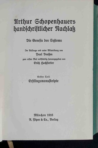 Arthur schopenhauers - arthur,