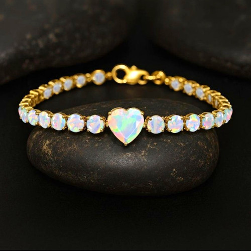 Tennisarmband goldfarben mit