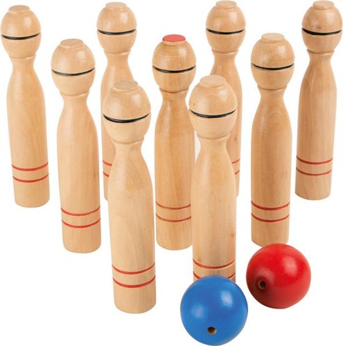 Kegelspiel aus holz für - kegelspiel,