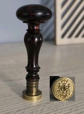 antike Petschaft Siegel Hansestadt TANGERMÜNDE um 1850 NETHE Bronze HERALDIK