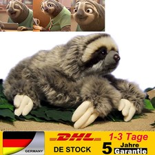 Pluschtier Faultier lebensecht Pluschfaultier Stofffaultier Plusch Stofftier-Neu