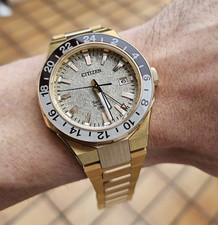 Citizen GMT 8 Limited Edition In Gold Only 1300 Pc's  Very Rare Top Condition 