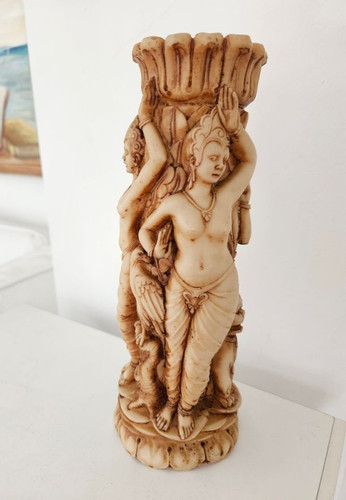 Indische vase skulptur - vase, hindu
