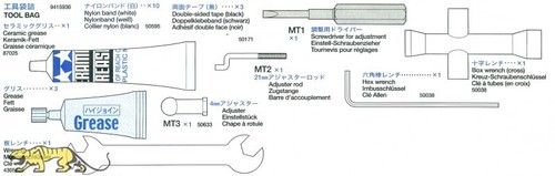 Werkzeug set mt1 mt3 - set, fett