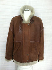 Lederjacke, Lammfell, Flieger, Bomber, Damen, Vintage, braun, Gr.40