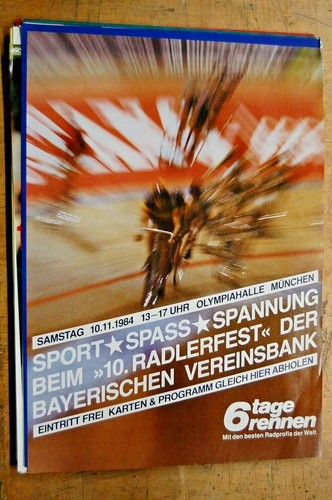 Plakat tage rennen 1984 - plakat, 6-tage-rennen