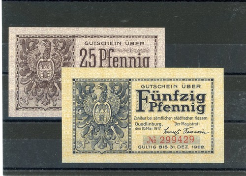 Quedlinburg scheine notgeld - quedlinburg,