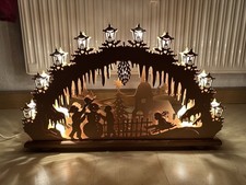 Saico 3D Schwibbogen Schneemann groß, 15 Flammig ✨Topzustand✨ 66cm