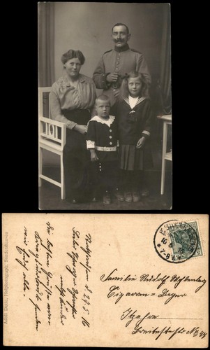 Familienporträt mit soldat - familienporträt,