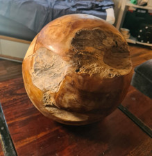 Holz Kugel Skulptur Bepflanzung Kunst Natur Deko Ball