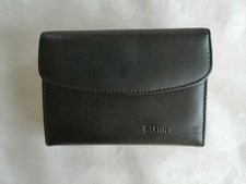 Maitre Portemonnaie, Geldbörse, Geldbeutel Damen, schwarz, Leder,Klippverschluss