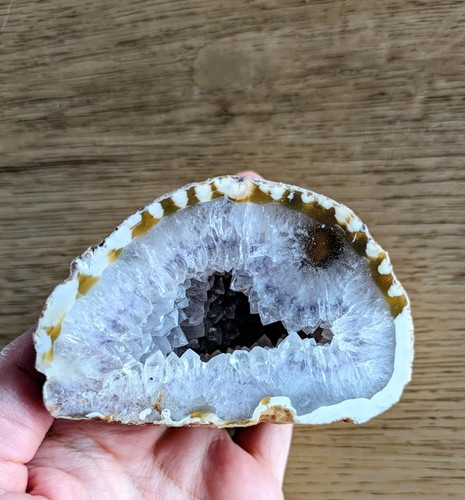 Halbierte achat geode - halbierte, achat-geode