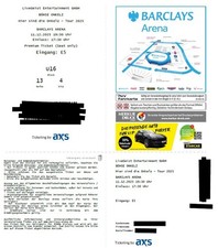 Böhse Onkelz – 11.12.2025 – Hamburg: 2 Premium-Tickets + VIP-Parkticket