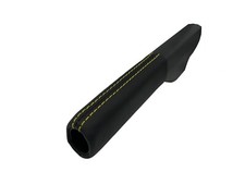 OEM VW Griff Verkleidung Handbremshebel Leder schwarz Golf 6 VI EOS Scirocco 3