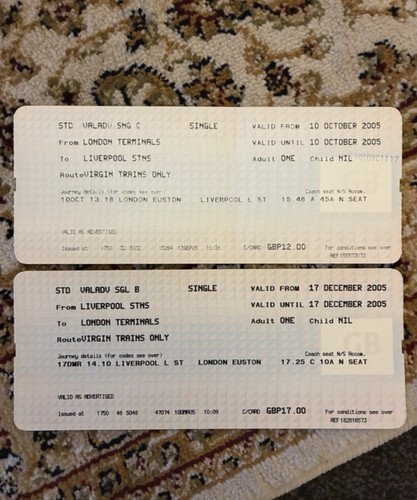 Virgin train tickets - train,