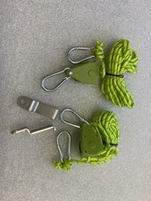 Abspannset Thule Markise Omnistor mit Seil Ratsche + Haken Grün Camping Sturmban