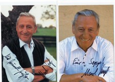 Maxl Graf+ - zwei seltene original Autogramm auf Karte