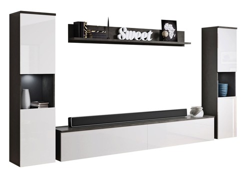 Wohnwand anbauwand mediawand - anbauwand,