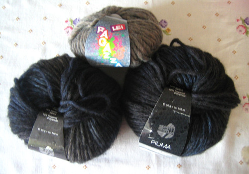 Lana grossa piuma und 1x - grossa, 2x