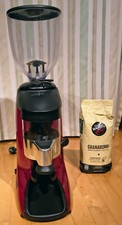 Profi Gastro Kaffeemühle elektrisch, rot, Guss/Aluminium