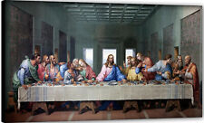 Das letzte Abendmahl art Da Vinci Bild 50x100 Jesus Ultima Cena Gesú