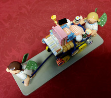 2 Engel mit Umzugswagen von