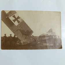 Original Foto Postkarten 1 WK Doppeldecker Flugzeug Absturz Böblingen N 10